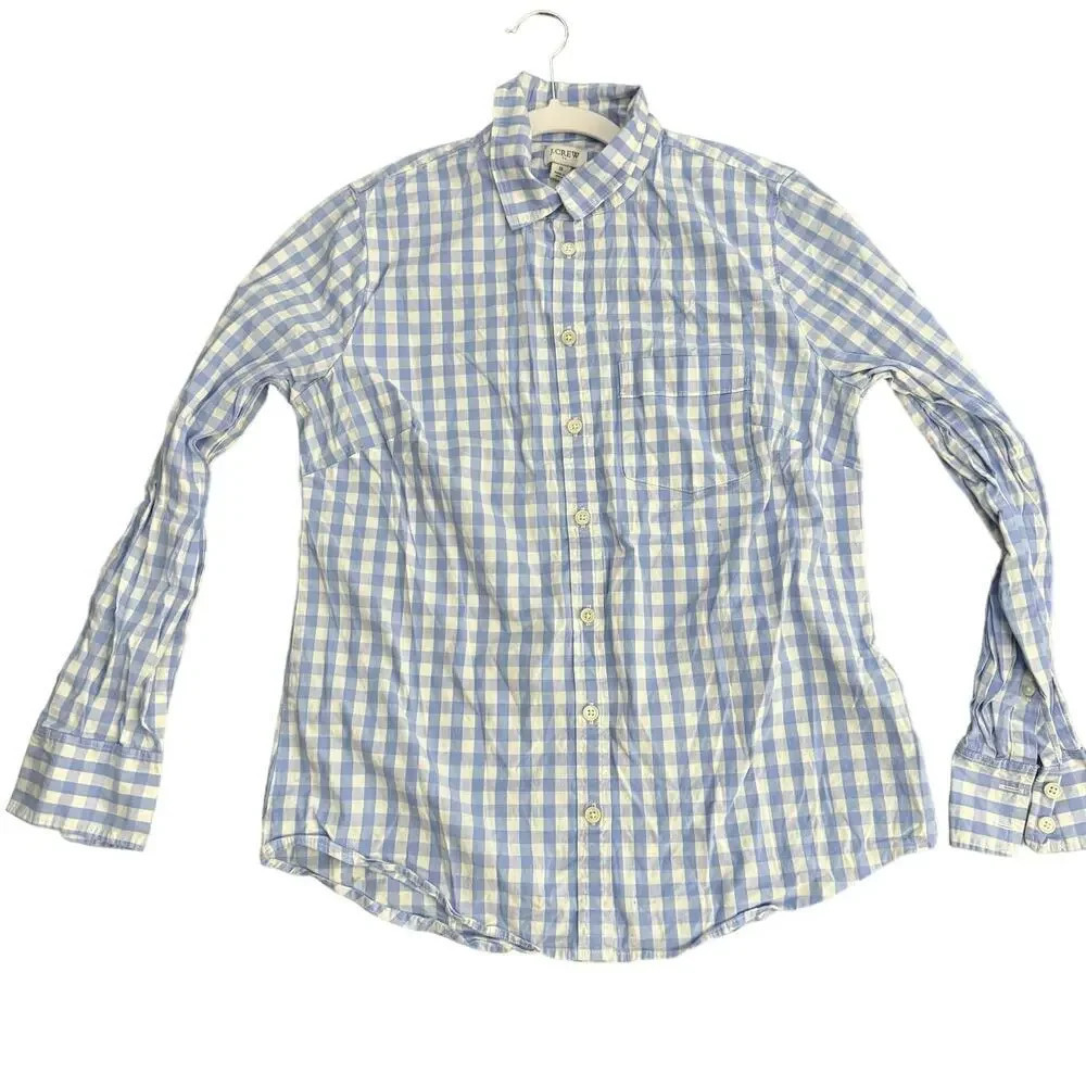 J.Crew Women's Button-Up Shirt Size S Multicolor Long Sleeves Cotton Casual